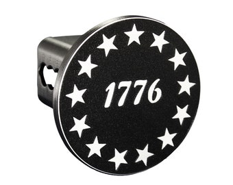 Betsy Ross Flag Trailer Hitch Cover | Patriotic 13 Star 1776 Design