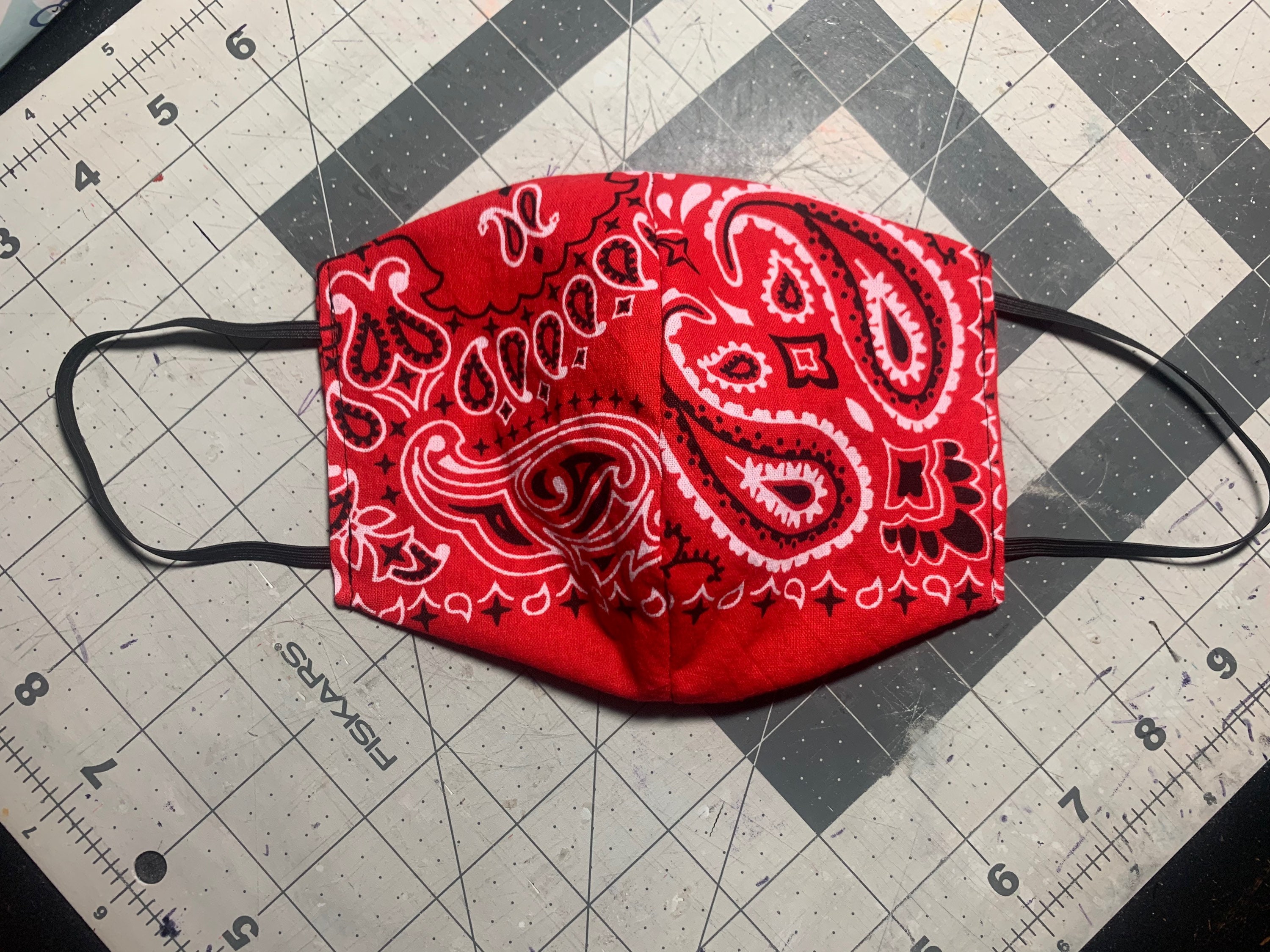 ADULT small original bandana style cotton face mask washable Etsy