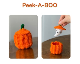 Crochet Pattern: Peek-A-Boo, the Scaredy Ghost, PDF