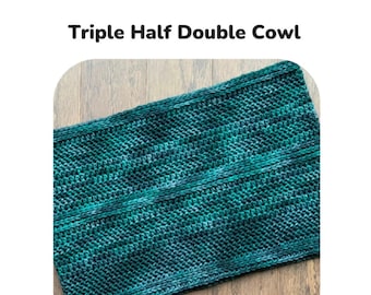 Crochet Pattern: Triple Half Double Cowl, PDF