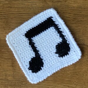 Crochet Pattern: Noteworthy Coasters, PDF image 4