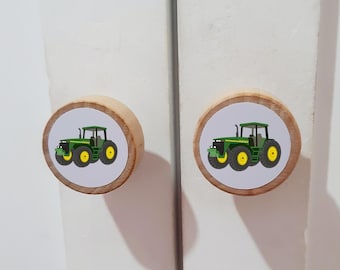 Tractor Wardrobe Handles Drawer Handles Knobs Perfect for Upcycling Wardrobe, Chest of Drawers, Door, Farm Bedroom, Boys Room, Vehicles