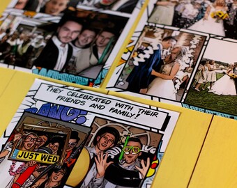 Personalised Comic Book Print Superhero Personalised Personalized!Paper Anniversary, Wedding, Birthday, Engagement,Proposal Gift,Comic Strip