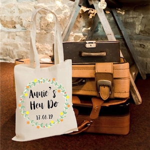 Hen Do Tote Bag Personalised Personalized!Perfect Gift For Bride, Maid of Honor,Bridesmaid, Family and Friends,Mother of Bride and Groom