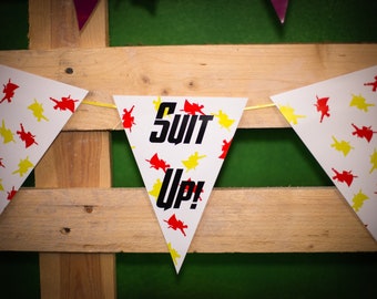Suit Up Bunting Superhero Comic Book Stag Do Party Will You Be My Best Man,Groomsman,Usher,Paige Boy?Superhero Wedding,Comic Book Wedding