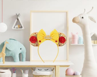 Beauty and the Beast Mouse Ears Headband, Hen Do Wedding Costume