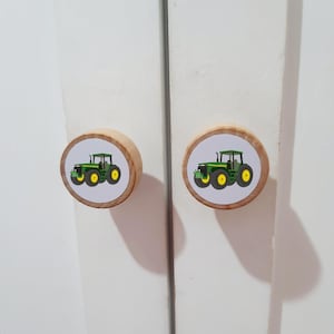 Tractor Wooden Drawer Knobs, Farmhouse Decor, Boys Room