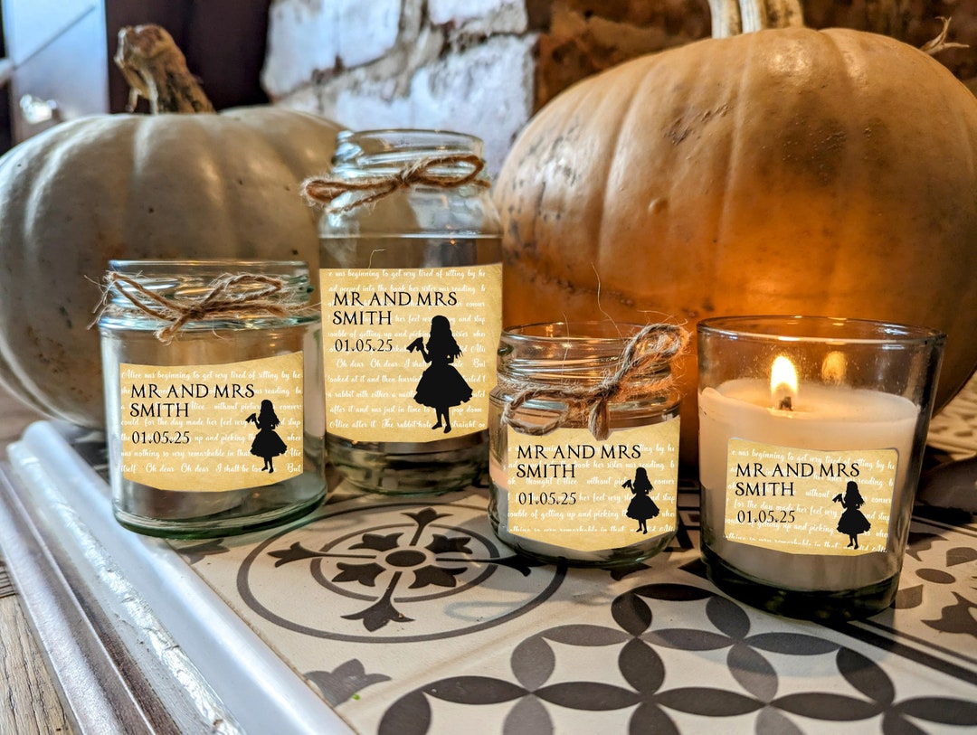 Alice in Wonderland Storybook Candle Fairytale Candle Home Favors