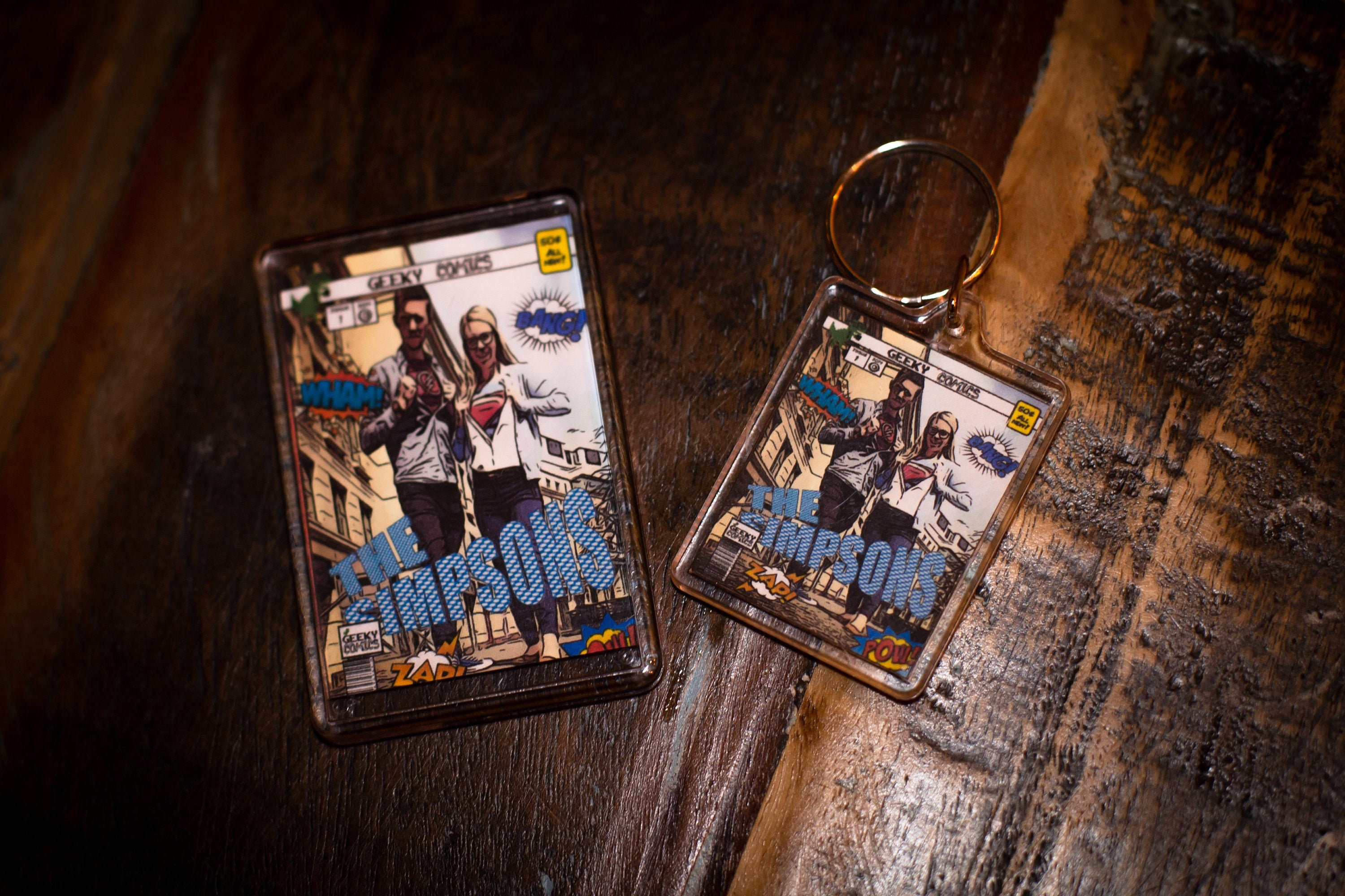 Personalized Comic Book Keychain, Superhero Gift - Etsy