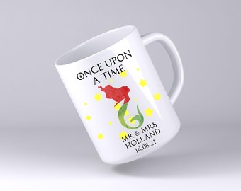 Personalized Mermaid Mug, Custom Kitchen Coffee Cup, Teacher Gift