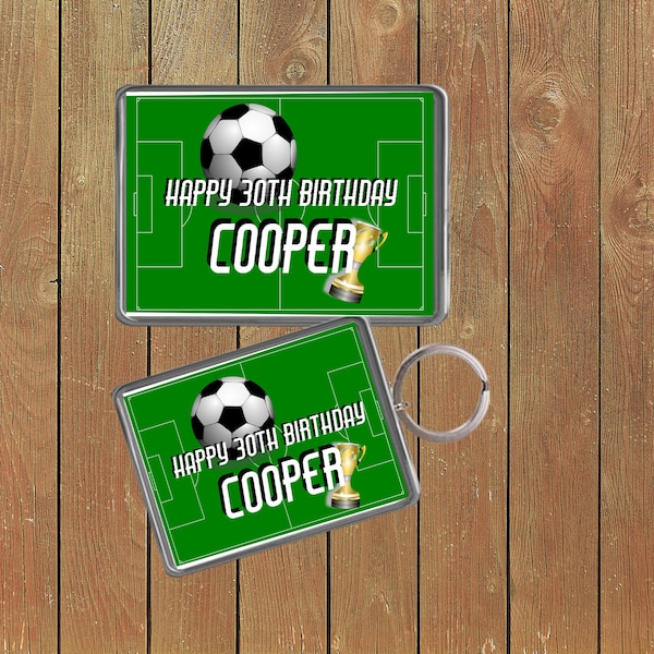 Football Soccer Keychain  Keyring Magnets Favours Favors Personalized Personalised Custom Brithday Wedding Birthday Father's Day Dad Gift