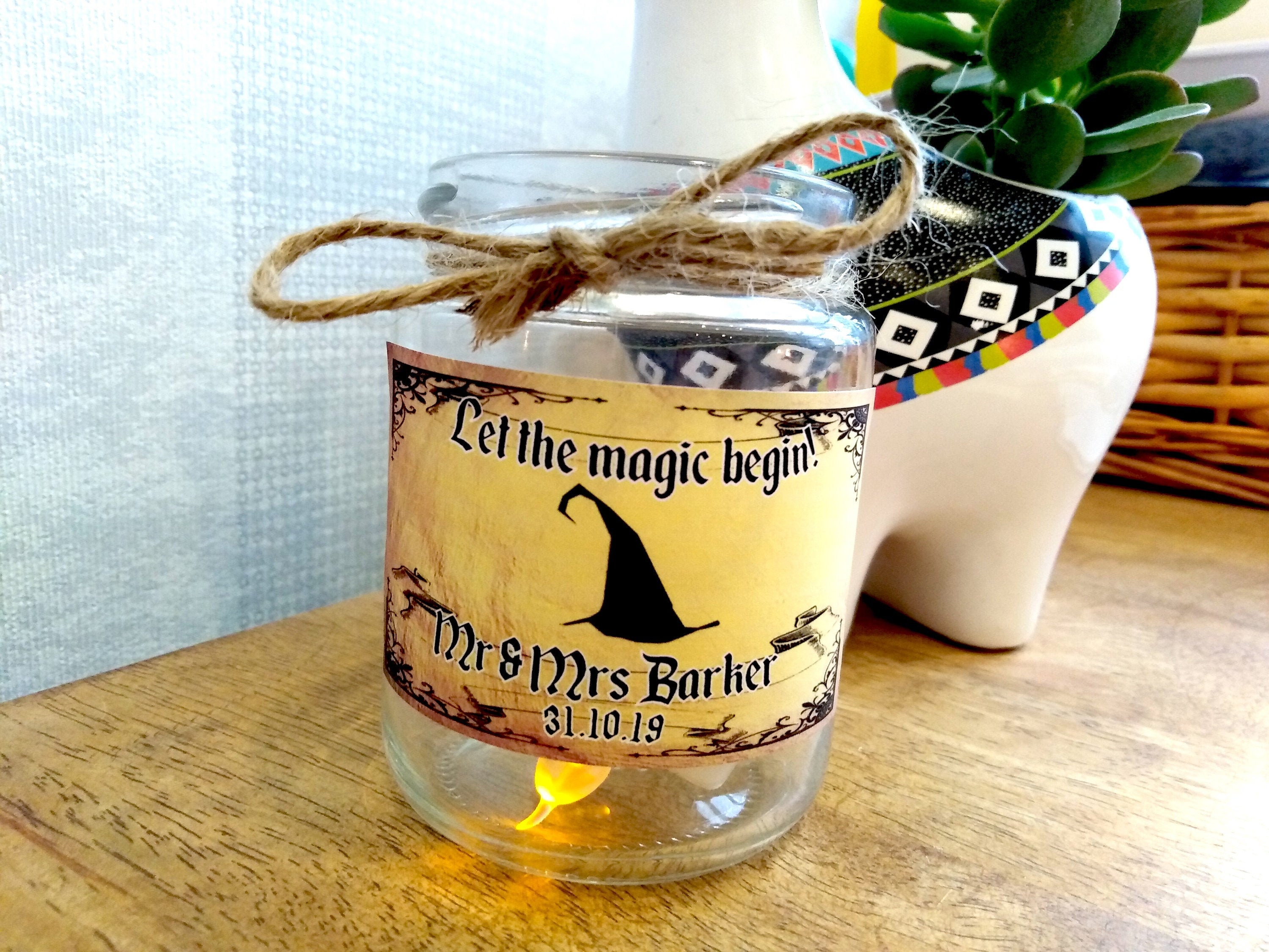 Wizard Candle Small & Medium Jar Personalised Personalized Etsy