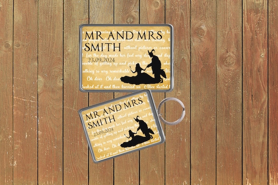 Llavero de boda de cuento de hadas de La Bella y la Bestia, llaveros con  imanes, regalos, regalos personalizados, libro de cuentos de cumpleaños