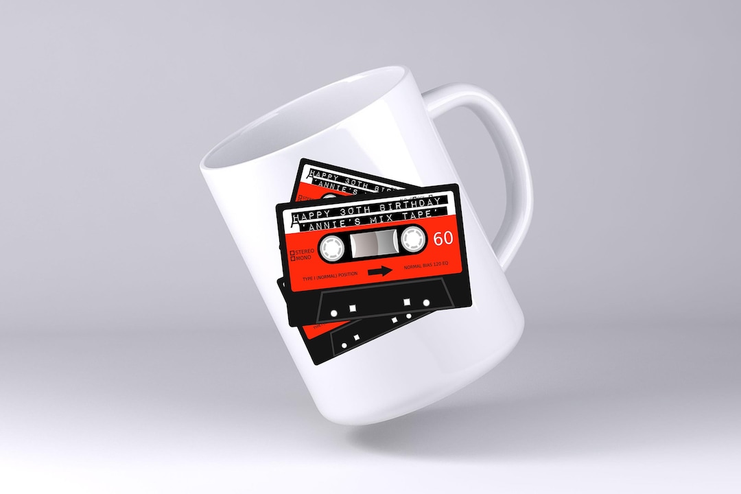 Cassette Tape Mug Music Lovers DJ Personalised Personalized Etsy