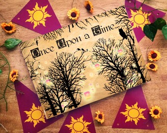 Personalized Rapunzel Wedding Guestbook: Floating Lanterns, Fairytale Theme
