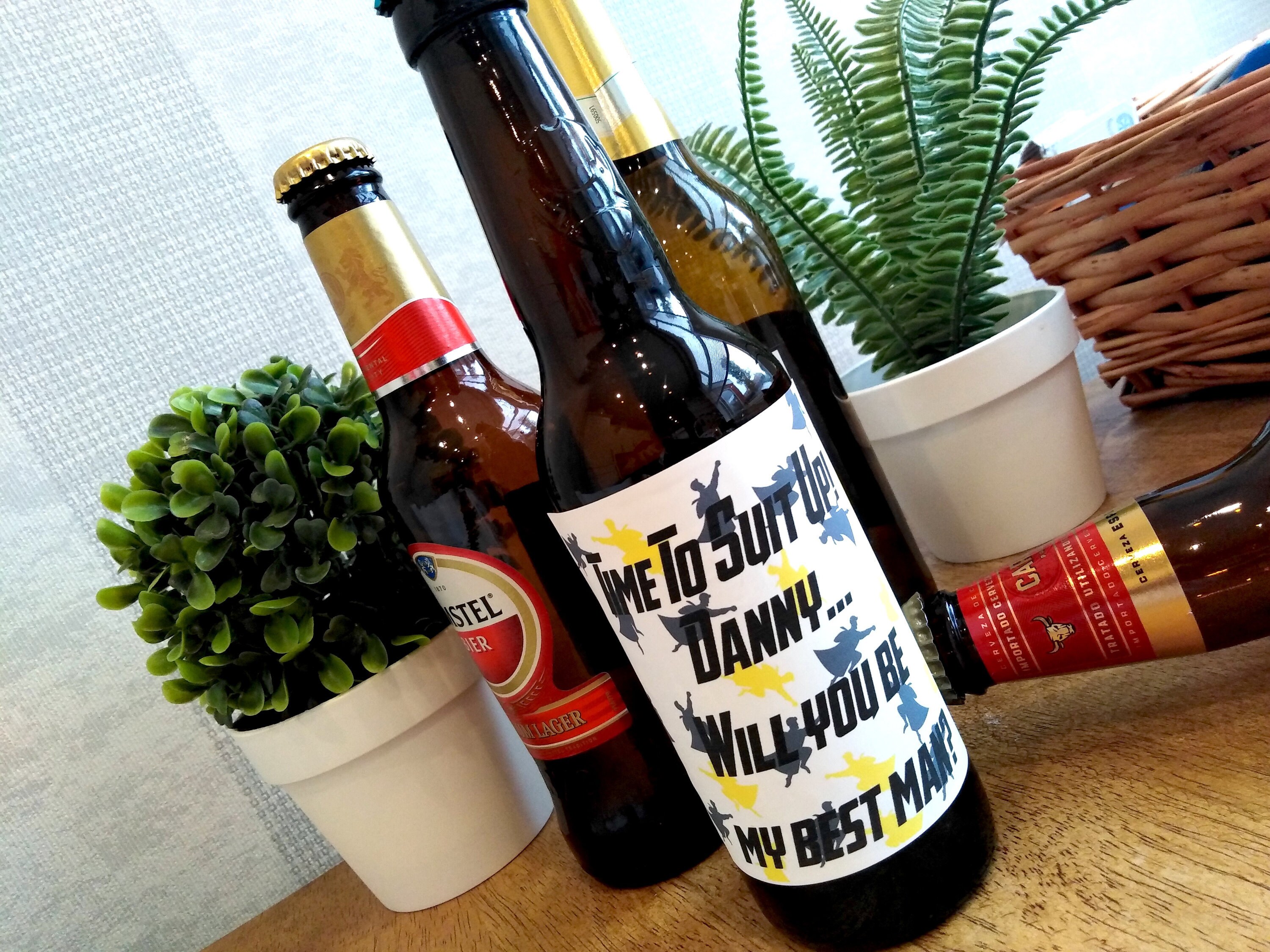 Superhero Beer Bottles