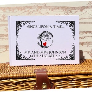 Snow White Wedding Guestbook Personalised Personalized Perfect for Arabian Nights and Fairytale Weddings Scrapbook Album Custom Wedding