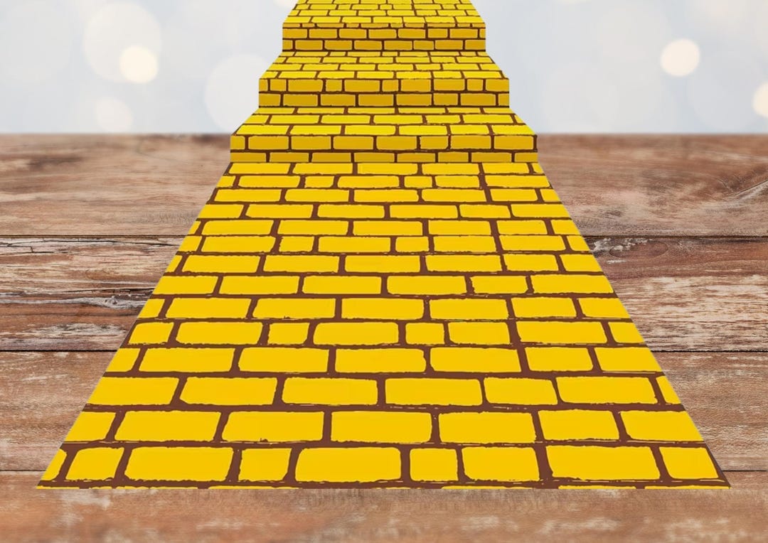 Yellow Brick Road Floor Runner Backdrop | Wizard of Oz Party Decor ...