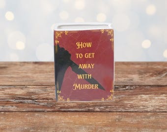 Art Deco Ceramic Book Vase | "How to Get Away with Murder" Inspired