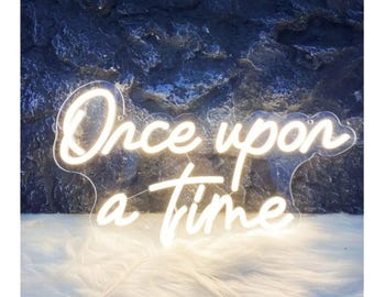 Once Upon a Time LED Neon Sign – USB Dimmable Wall Decor