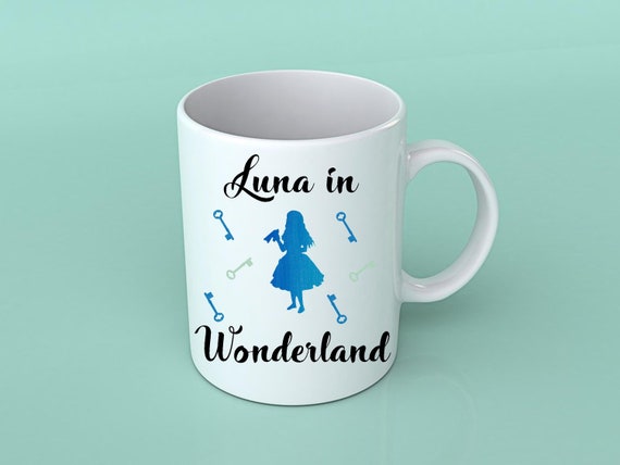 Alice in Wonderland Mug Custom Personalised Personalized With Name Mother s Day Mum s Kitchen Gift Mug Cup Coffee Tea Teacher Gift Family