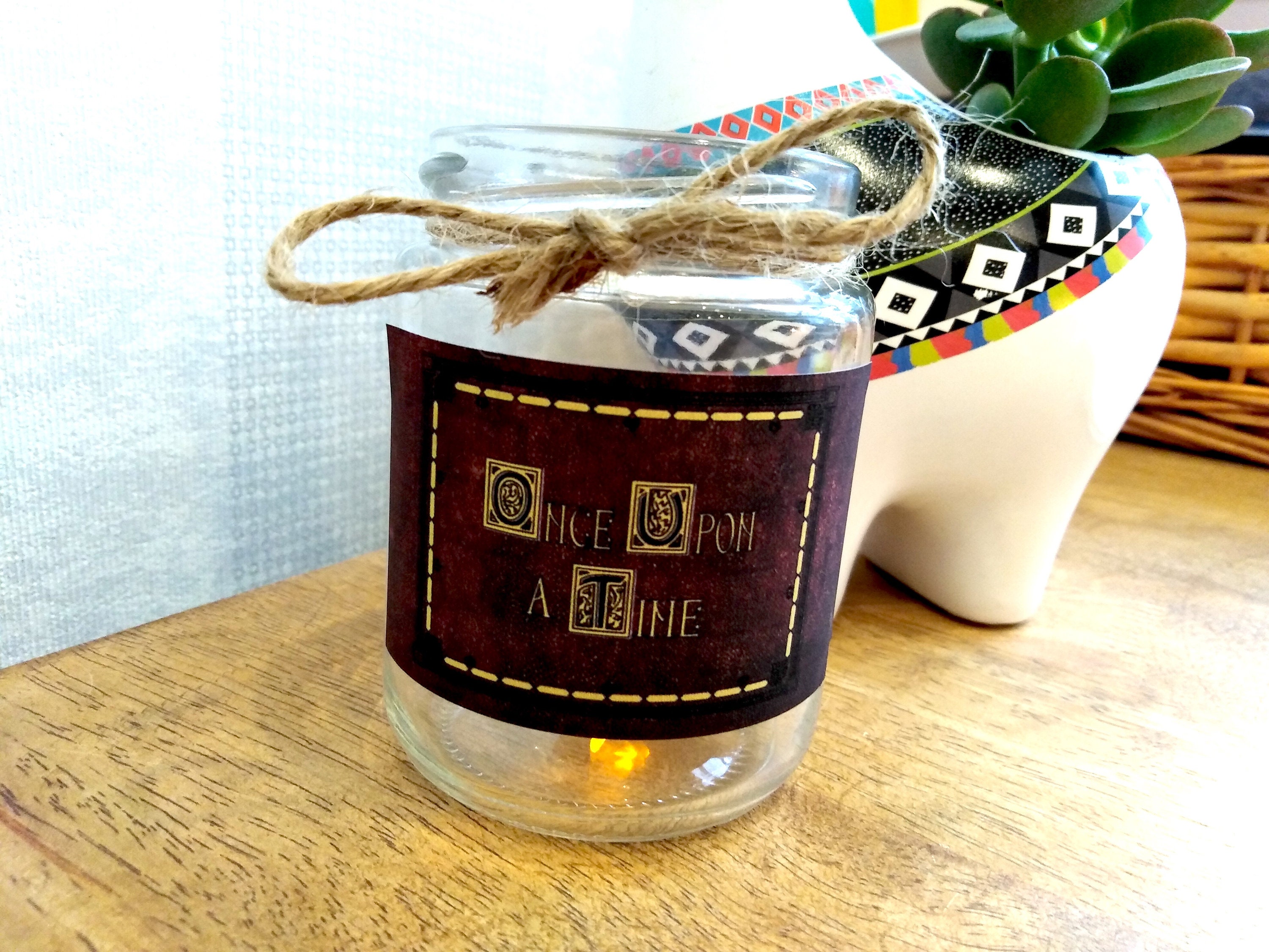 Once Upon a Time Candle Small Medium Wax Jar Fairytale Favor Etsy