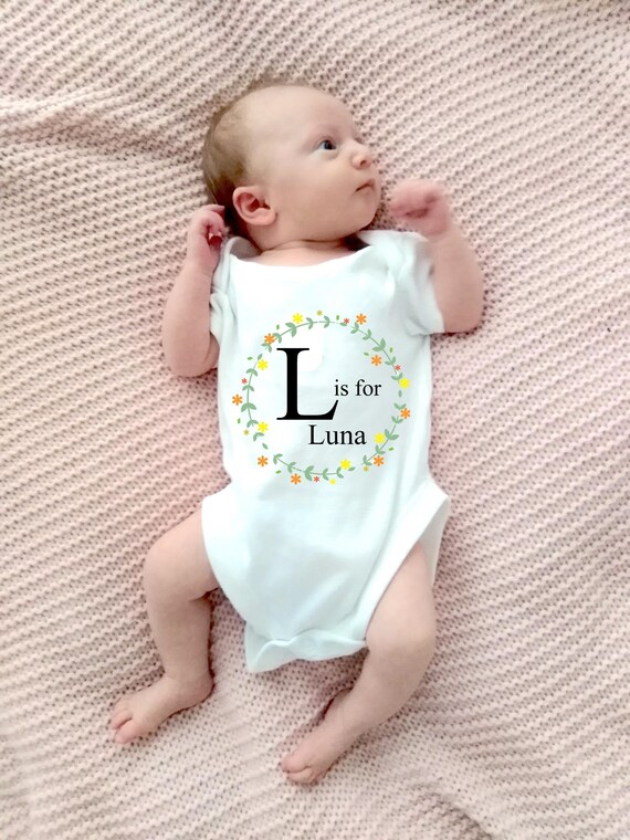 Personalised girl hotsell baby grow