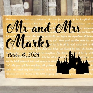 Fairytale Castle Storybook Guestbook Personalised Personalized Perfect for Woodland and Fairytale Wedding Scrapbook Album Custom Wedding