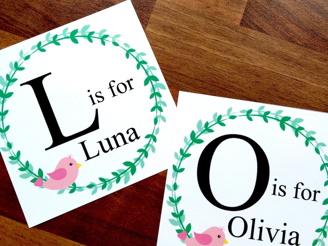 Alphabet Letter Coasters Featuring Name and Letter. Etsy