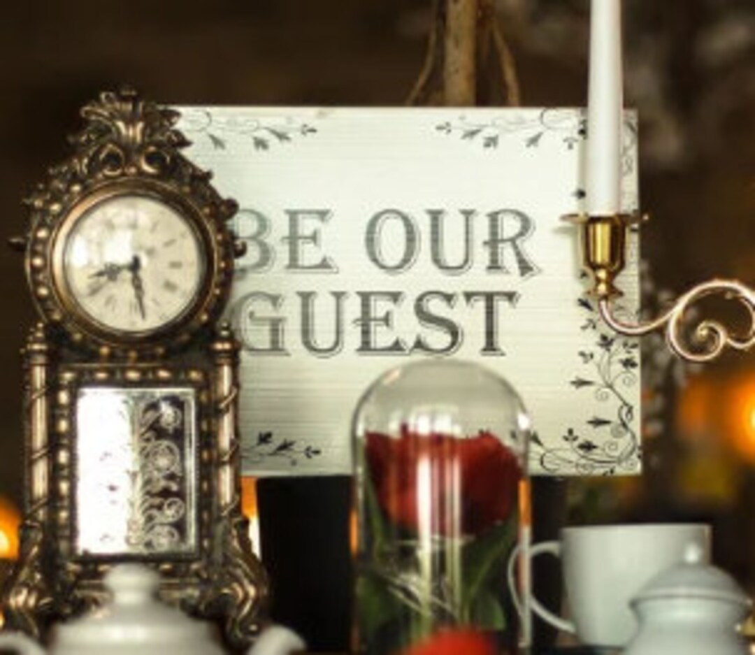 Beauty and the Beast Sign Wedding Centrepiece Party Pirate - Etsy