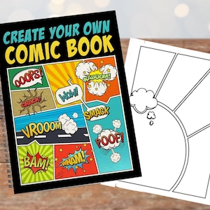 Comic Book Creator | 25-Page Blank Comic Templates with Speech Bubbles