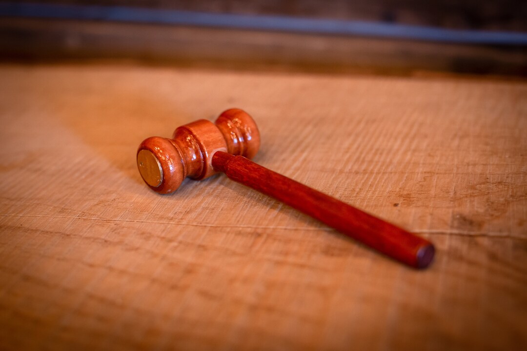 Wooden Gavel Hammer Personalised Personalized Perfect Gift for Law
