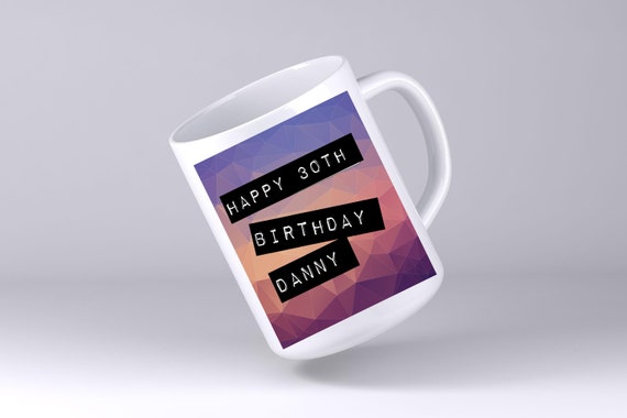 Happy Birthday to you Happy ° compleanno a forma di tazza lucida sottobicchieri – rosa