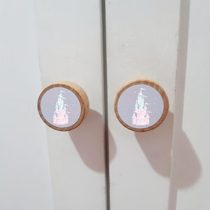 Prinzessin Schloss Schubladenknöpfe, Upcycled Möbelgriffe, Mädchen Raum Dekor