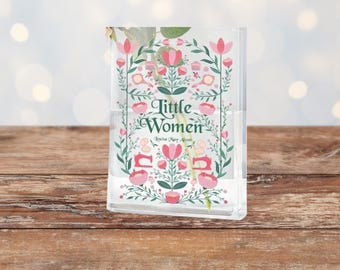 Little Women Book Vase | Transparent Acrylic Flower Vase