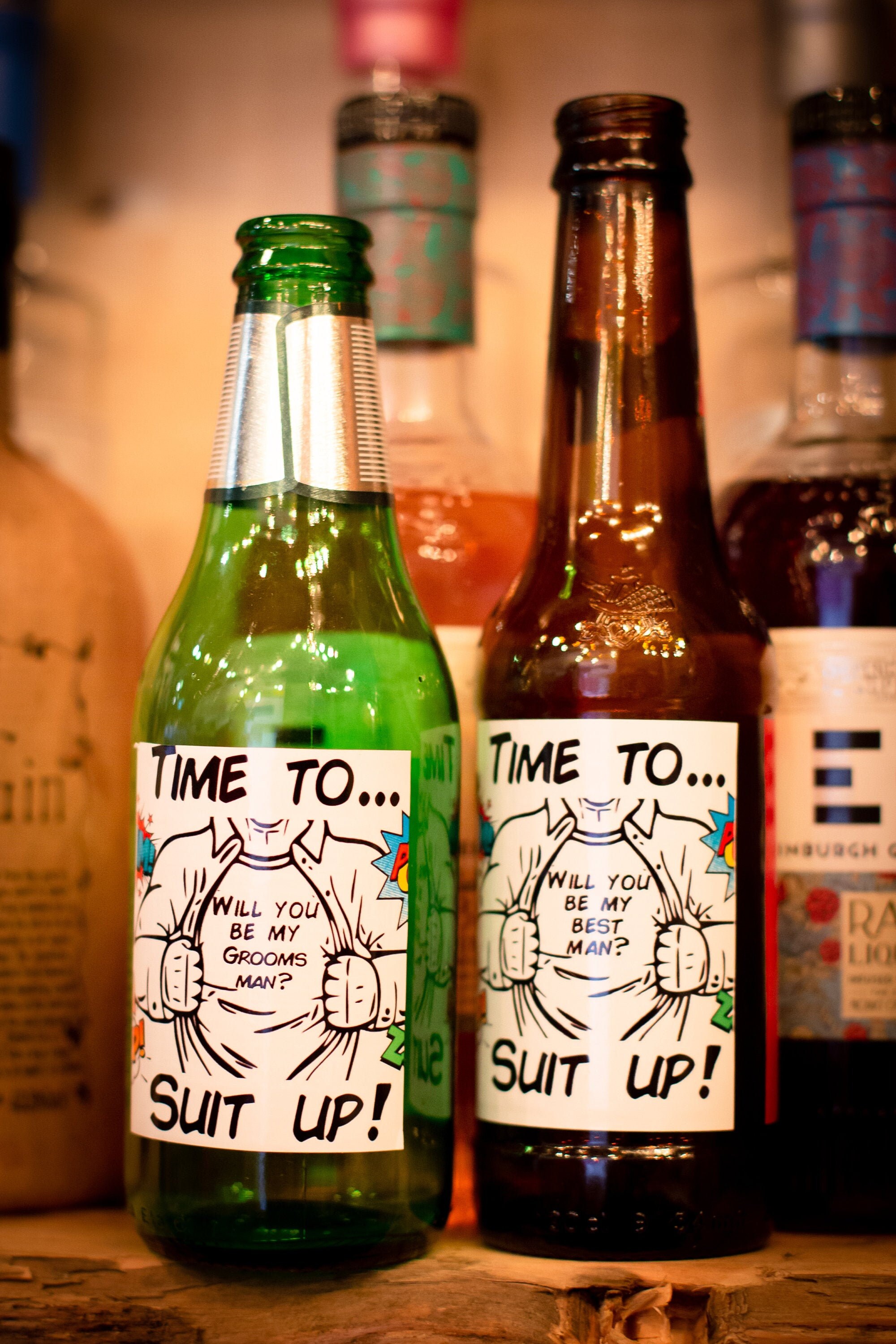 Superhero Beer Bottles