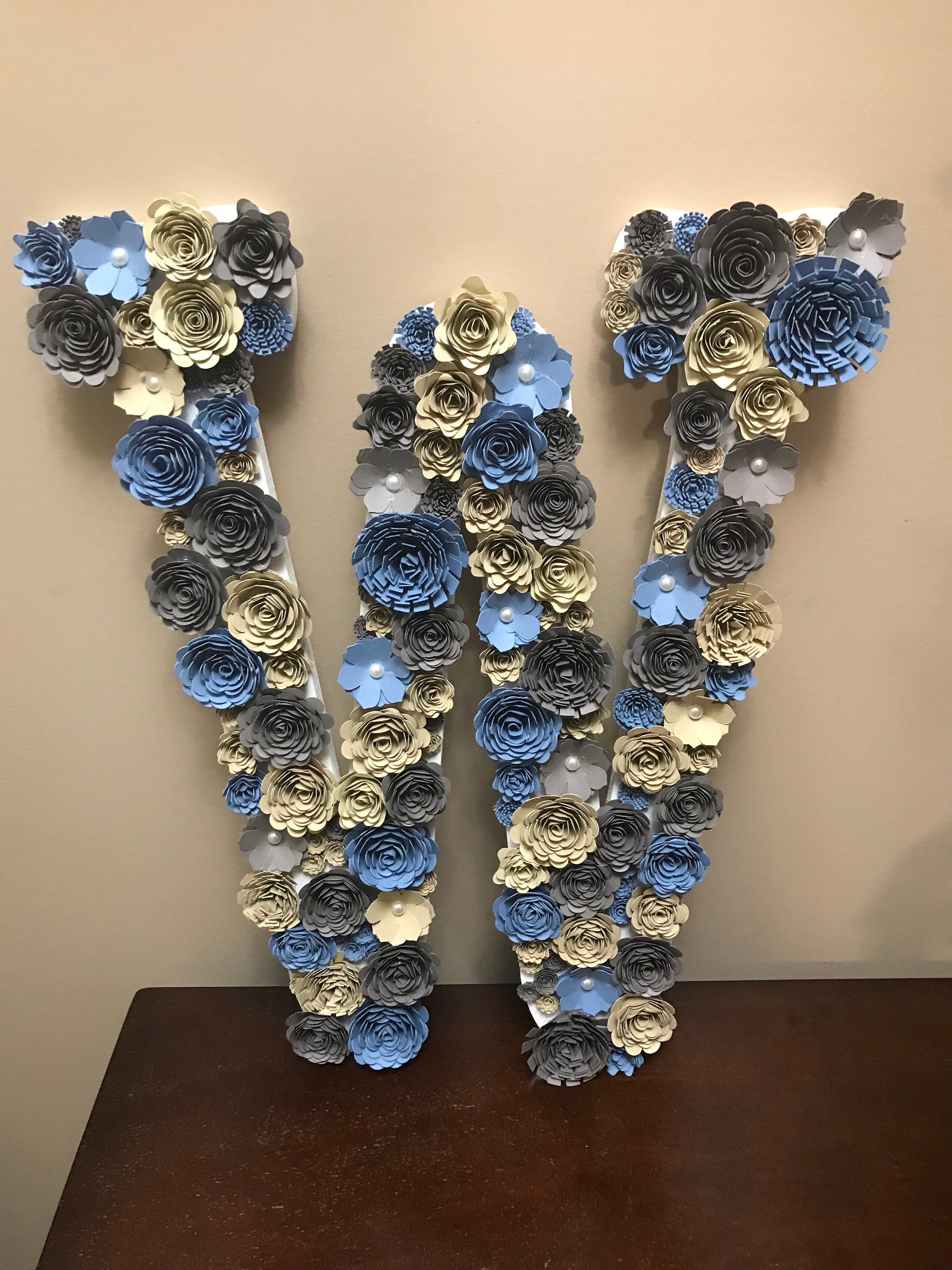 Wood Letters/Large flower letters/ Large letter Initial/Flower | Etsy