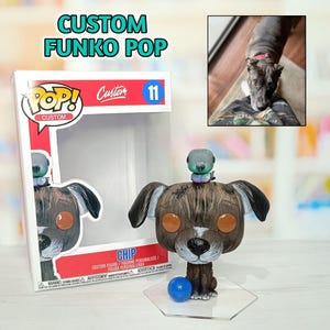 Personalized POP Pet, 100% handmade with polymer clay (no creation limits) - Dog, cat, reptile and much more - Custom Box