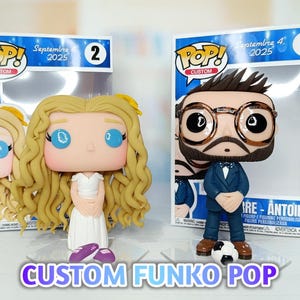 Funko POP WEDDING / COUPLE Personalized + Funko Boxes, 100% handmade from photos. Get your own Personalized Funko Pop