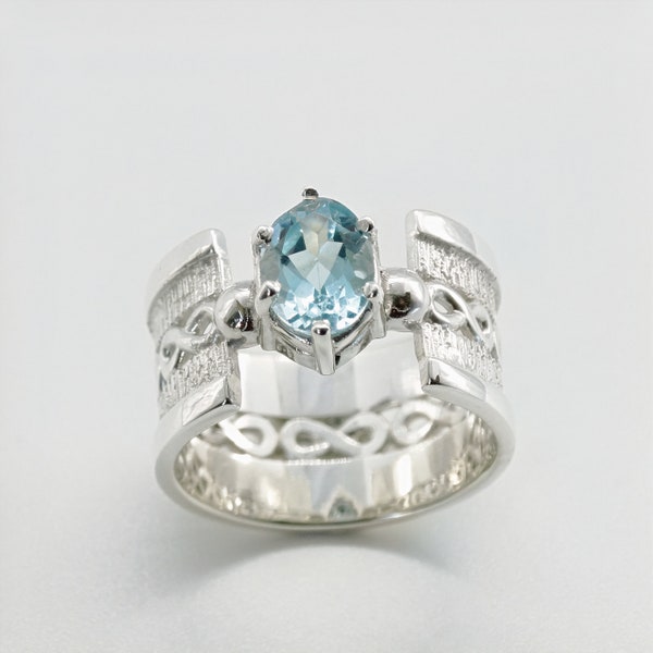 Wide Engagement Ring Etsy