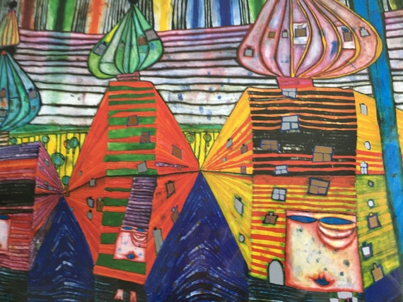 Artist Friedensreich Hundertwasser Artwork Graffiti 2 Etsy