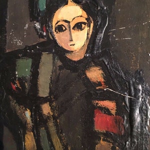 Painting portrait of a lady Oil on board