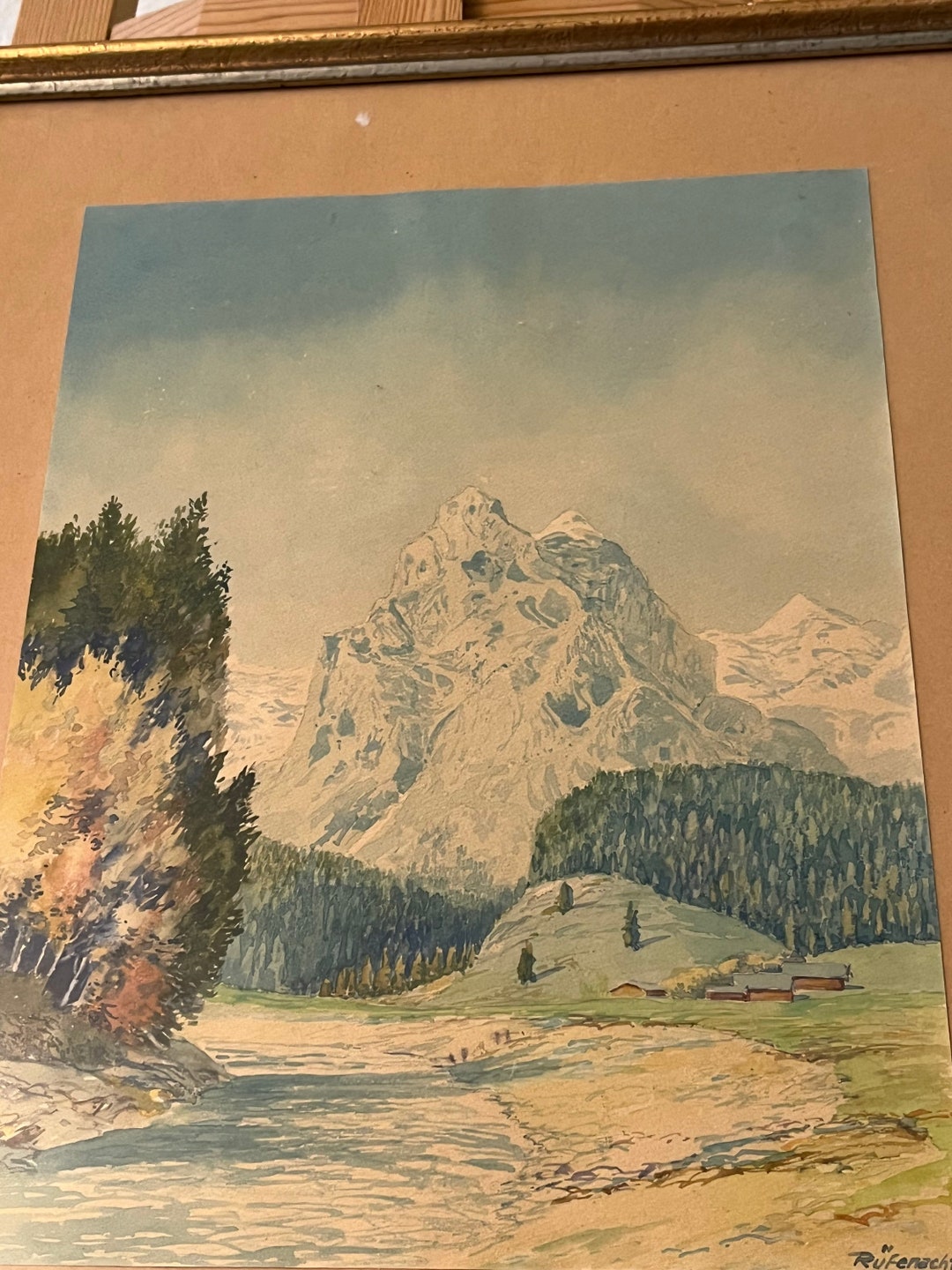 Artist: Rüfenacht Roland A. Swiss Artist Beautiful Watercolour - Etsy
