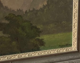 ヨーロッパ 油彩画 ドイツ/ワーグナー Franz Wagner Oil Painting (german, 20th Century) - Etsy