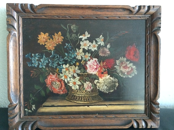 古典花（オランダ）油彩画 ルドルフ・ヘンドリック・オルデマン、1901