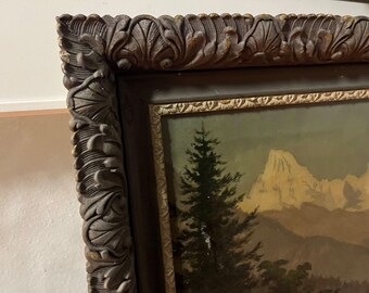 ヨーロッパ 油彩画 ドイツ/ワーグナー Franz Wagner Oil Painting (german, 20th Century) - Etsy