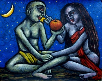 Tarun Kayal / Title — true love - Acrylic on canvas Size:- 24”x30”