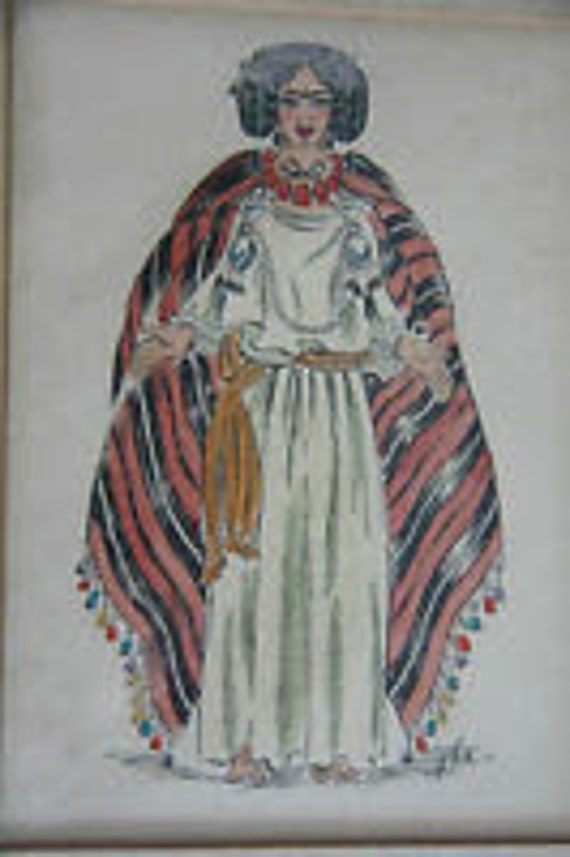 Two Indian middle-east prints SIGNED FRAMED