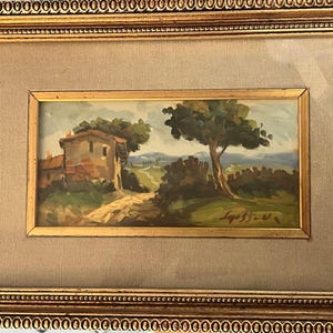 Giossan - Signed Landscape Oil Painting, Framed