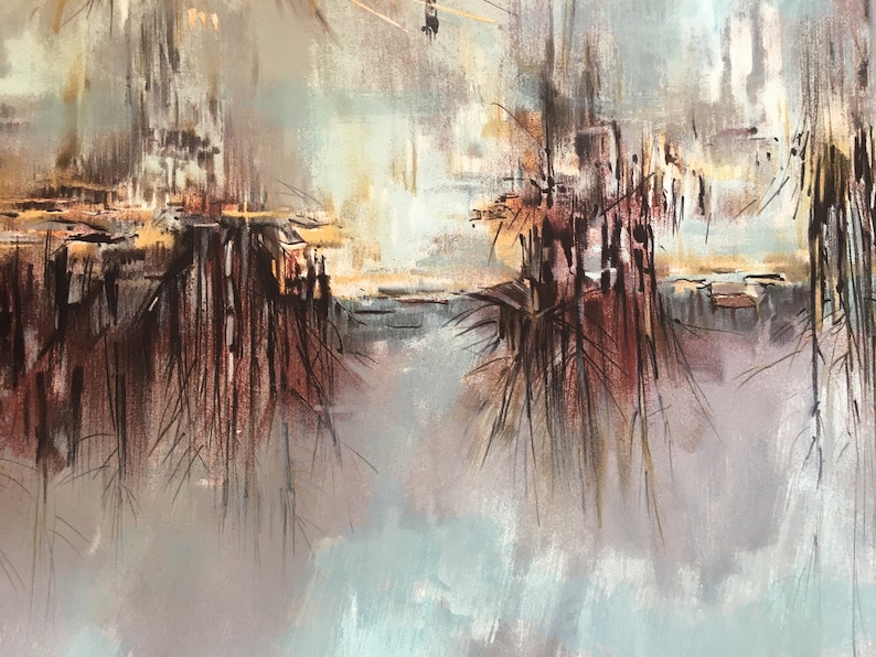 Pierre Letellier, French 1928 2000 COLORED Original Lithograph, Signed